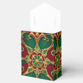 Groene rode kerstcadeaudoos bedankdoosjes (Geopend)