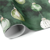 Groene Rode Kerstversiering Cadeaupapier (Rol Hoek)