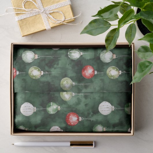 Groene Rode Kerstversiering Tissuepapier (Geschenk)