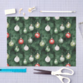 Groene Rode Kerstversiering Tissuepapier (Craft)