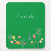 Groene rode, kleurrijke waterverf muismat (Voorkant)