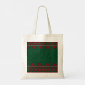 Groene & Rode Kruis Naam Canvas tas (Achterkant)