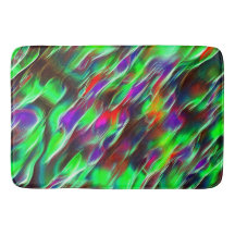 Groene, rode, paarse en bruine golven