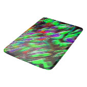 Groene, rode, paarse en lila golven badmat (Gekanteld)