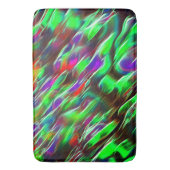 Groene, rode, paarse en lila golven badmat (Voorkant Verticaal)