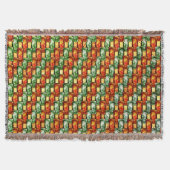 Groene rode, rechthoekige borden, gekleurd deken (Voorkant)