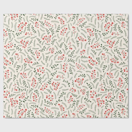 Groene rode rode roomfoliën schattig cadeaupapier (Vlak)