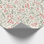 Groene rode rode roomfoliën schattig cadeaupapier (Hoek)