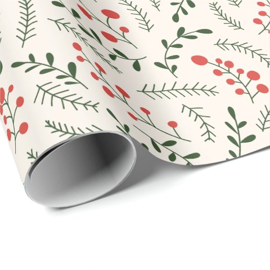 Groene rode rode roomfoliën schattig cadeaupapier (Rol Hoek)