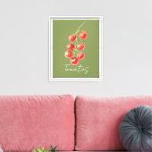 Groene Rode Tomaten Canvas Afdruk (Insitu (Woonkamer))