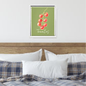 Groene Rode Tomaten Canvas Afdruk (Insitu (Slaapkamer))