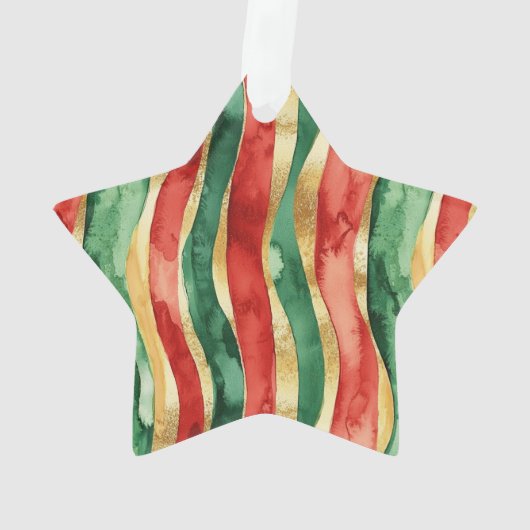 Groene Rode Westerne Cowboy Laarzen Kerst Ornament (achterkant)