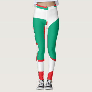 Groene Rode Witte Sportieve Leggings – Sportieve K