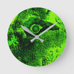 groene ronde klok