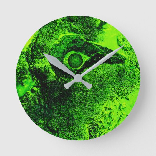 groene ronde klok (Voorkant)