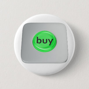 Groene ronde koopknop button 5,7 cm