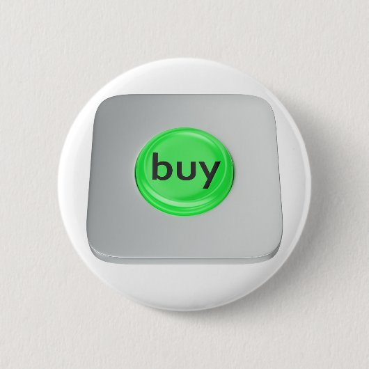 Groene ronde koopknop button 5,7 cm (Voorkant)