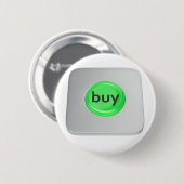 Groene ronde koopknop button 5,7 cm (Voorkant /achterkant)