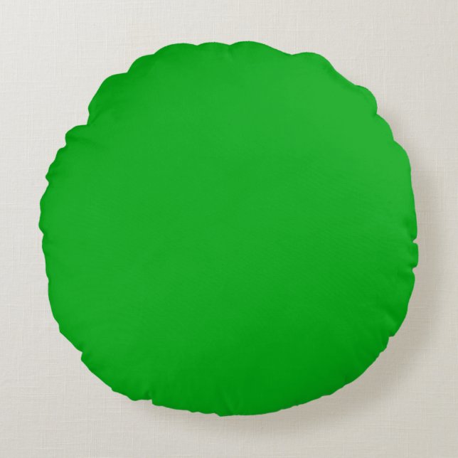 Groene ronde kussensloop (40 cm) rond kussen (Voorkant)