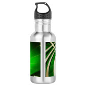 Groene ronde trap waterfles (Achterkant)