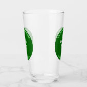 Groene Ronde Vorm Bedrijfs Merk op Glaskop Glas (Links)