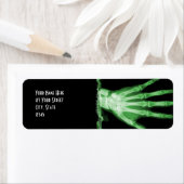 Groene röntgenfoto Skelet Hand Retouradres Labels (Insitu)