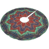 Groene Rood Decoratie Boom Kleed Kerstboom Rok (Gekanteld)