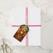 Groene Rood Decoratieven Kerst Cadeau Label Cadeaulabel (Met Touw)