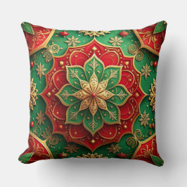 Groene Rood Decorative Kerst Kussenhoes Kussen