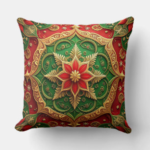 Groene Rood Decorative Kerst Kussenhoes Kussen