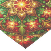 Groene Rood Decorative Kerst Tafel Runner Medium Tafelloper (Hoek)