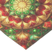 Groene Rood Decorative Kerst Tafel Runner Medium Tafelloper (Hoek)
