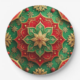 Groene Rood Decorative Kerst Vakantie Papieren Bor Bordje