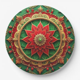 Groene Rood Decorative Kerst Vakantie Papieren Bor Bordje