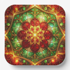 Groene Rood Decorative Kerst Vakantie Papieren Bor Bordje