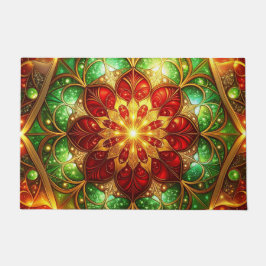 Groene Rood Decorative Kerstmat Deurmat
