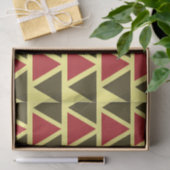 Groene Rood Driehoek Geometrisch Tissuepapier (Geschenk)