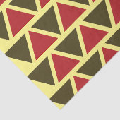 Groene Rood Driehoek Geometrisch Tissuepapier (Detail)