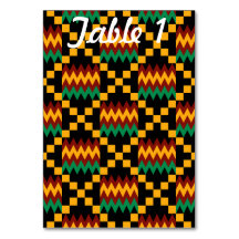 Groene Rood Gele Kente Bruiloftsreceptie Tafel