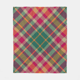 Groene Rood Gele Schotse Tartan Plaid Fleece Deken