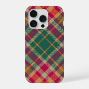 Groene Rood Gele Schotse Tartan Plaid iPhone 15 Pro Case