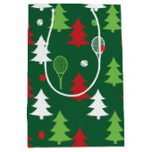 Groene 💚 🤍, rood, witte kerst  medium cadeauzakje (Voorkant)