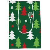 Groene 💚 🤍, rood, witte kerst  medium cadeauzakje (Achterkant)