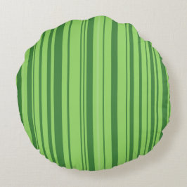 Groene Roode Watermeloen Design Rond Kussen