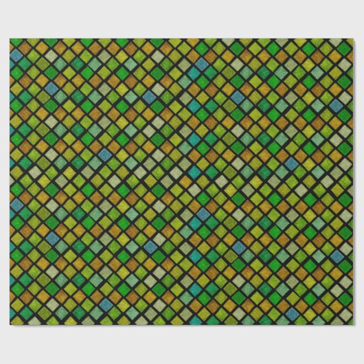 Groene roofbussen cadeaupapier (Vlak)