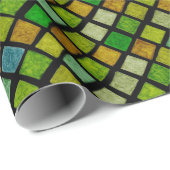 Groene roofbussen cadeaupapier (Rol Hoek)