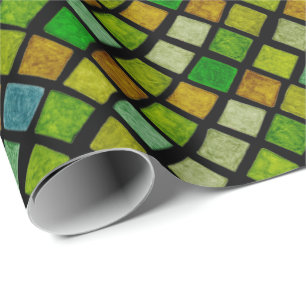 Groene roofbussen cadeaupapier