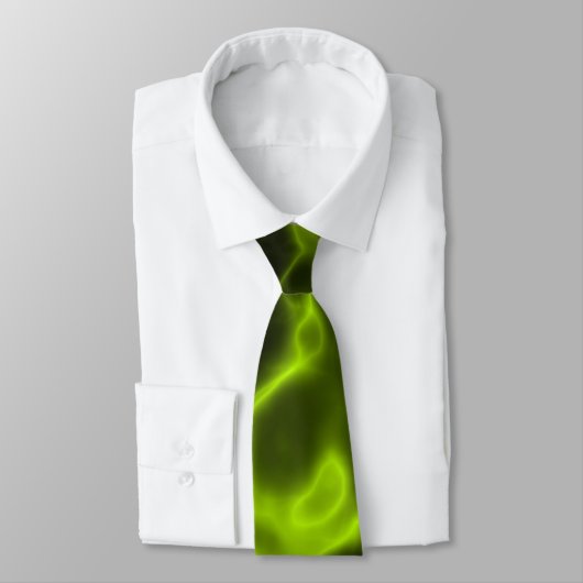 Groene rook effect stropdas (Gebonden)