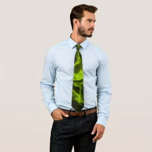 Groene rook effect stropdas