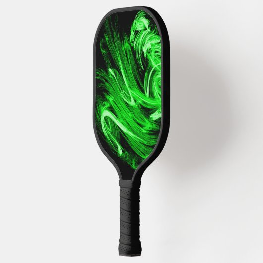 Groene rookfractal pickleball paddle (Links)